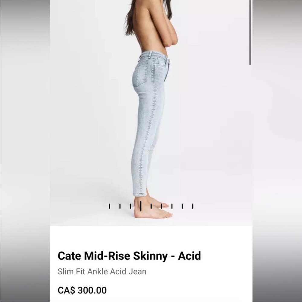 Rag & Bone Light Blue acid wash Denim Jeans